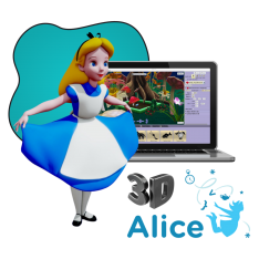 Alice 3d - КИБЕРшкола программирования для детей, компьютерные курсы для школьников, начинающих и подростков - KIBERone г. Куркино
