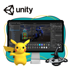 Мир игр на Unity 2D на популярном движке + AI-помощники - КИБЕРшкола программирования для детей, компьютерные курсы для школьников, начинающих и подростков - KIBERone г. Куркино