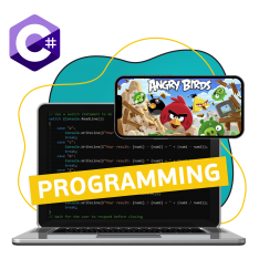 Программирование на C#. Удивительный мир 2D-игр - КИБЕРшкола программирования для детей, компьютерные курсы для школьников, начинающих и подростков - KIBERone г. Куркино