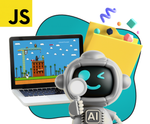 Язык программирования JavaScript + AI. Проектное обучение + геймификация + AI-помощники - КИБЕРшкола программирования для детей, компьютерные курсы для школьников, начинающих и подростков - KIBERone г. Куркино